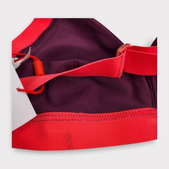 *NEW Orlebar Brown Corsano Halter Neck Bikini Top Hot Coral Aubergine Women's 8 - Picture 5 of 6